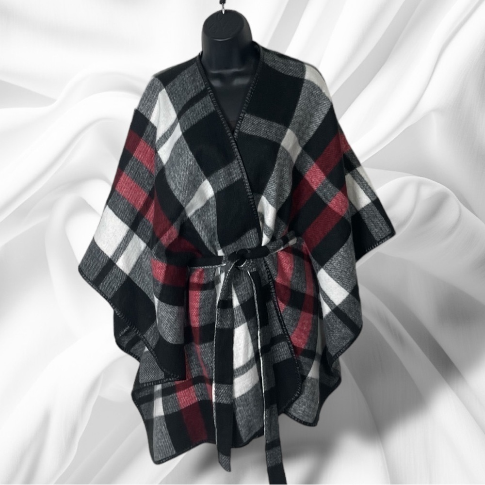 Women Poncho Cape Open Front Cardigan Wrap Shawl Knitted Sweater Coat XXL - XXXL